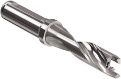 Seco - 12 to 12.49mm Diam, 3xD, 38mm Max Depth, 16mm Shank Diam, 46.2mm Flute, 106.2mm OAL, Replaceable Tip Drill - SD403 Toolholder, Series Crownloc Plus - Eagle Tool & Supply