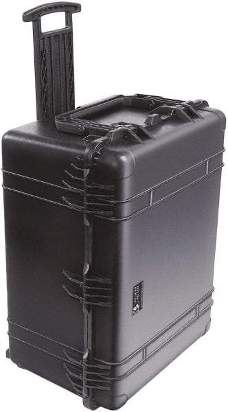 Pelican Products, Inc. - 24-7/32" Wide x 17-31/64" High, Shipping/Travel Case - Black, Polypropylene - Eagle Tool & Supply