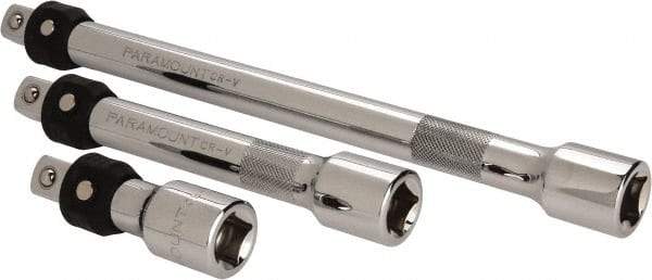 Paramount - 1/2" Drive Socket Locking Extension Set - 3 Pieces, Includes 3, 6, 10" Lengths - Eagle Tool & Supply