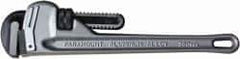 Paramount - 14" Aluminum Straight Pipe Wrench - 2" Pipe Capacity - Eagle Tool & Supply