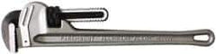 Paramount - 18" Aluminum Straight Pipe Wrench - 2-1/2" Pipe Capacity - Eagle Tool & Supply