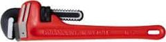 Paramount - 10" Cast Iron Straight Pipe Wrench - 1-1/2" Pipe Capacity - Eagle Tool & Supply