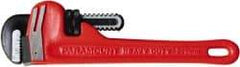 Paramount - 4 Piece, 8" to 18", Straight Pipe Wrench Set - Inch Measurement Standard, Aluminum Finish - Eagle Tool & Supply