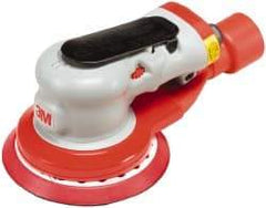 3M - 12,000 OPM, 17 CFM Air Consumption, 90 psi Air Pressure, Palm Air Orbital Sander - Round Pad, - Eagle Tool & Supply