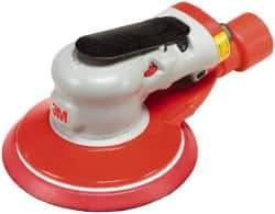 3M - 12,000 OPM, 17 CFM Air Consumption, 90 psi Air Pressure, Palm Air Orbital Sander - Round Pad, - Eagle Tool & Supply