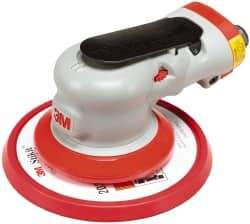 3M - 12,000 OPM, 17 CFM Air Consumption, 90 psi Air Pressure, Palm Air Orbital Sander - Round Pad, - Eagle Tool & Supply