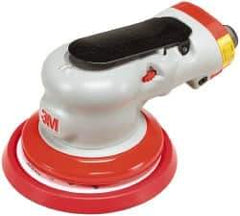 3M - 12,000 OPM, 17 CFM Air Consumption, 90 psi Air Pressure, Palm Air Orbital Sander - Round Pad, - Eagle Tool & Supply