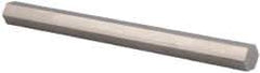 Value Collection - 9/16 Inch Width Across Flats, 304 Stainless Steel Hexagon Bar - 72 Inch Long - Eagle Tool & Supply