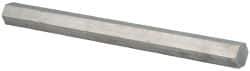 Value Collection - 1 Inch Width Across Flats x 72 Inch Long, Aluminum Hexagon Bar - Alloy 2011 - Eagle Tool & Supply