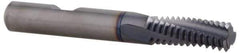 Emuge - 3/4-16 UNF, 0.621" Cutting Diam, 4 Flute, Solid Carbide Helical Flute Thread Mill - Internal Thread, 1.53" LOC, 4-1/4" OAL, 5/8" Shank Diam - Eagle Tool & Supply