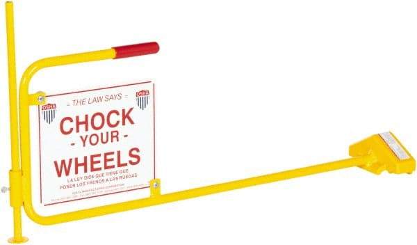 Vestil - 40-1/16" Wide x 20-1/8" High x 7-1/2" Deep, Steel Wheel Chock - Eagle Tool & Supply