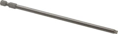 Wera - 7/32" Slotted Screwdriver Bit - 1/4" Hex Drive, 6" OAL - Eagle Tool & Supply