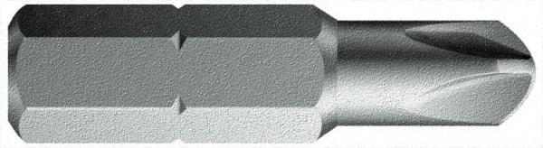 Wera - 1/4 Torq-Set Bit - 1/4" Hex Drive, 1-1/4" OAL - Eagle Tool & Supply