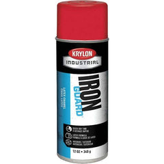 Krylon - OSHA Red, Gloss, Enamel Spray Paint - 12 to 15 Sq Ft per Can, 12 oz Container, Use on Masonry, Metal, Plaster, Plastic Foam & Wicker, Plastics, Wood - Eagle Tool & Supply