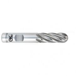 7/8" Dia. - 4-1/8" OAL - VC10-Ball End HP End Mill-4 FL - Eagle Tool & Supply