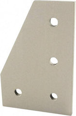 80/20 Inc. - 50mm Wide, Open Shelving Accessory/Component - Aluminum, Clear Anodized Finish, 75mm Long, Use with 25 Series & Bolt Kit 75-3404 - Eagle Tool & Supply