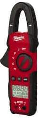 Milwaukee Tool - 2235-20, CAT III, Digital True RMS Clamp Meter with 1" Clamp On Jaws - 600 VAC/VDC, 400 AC/DC Amps, Measures Voltage, Continuity, Current, Resistance - Eagle Tool & Supply