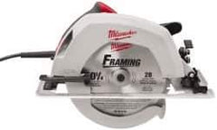 Milwaukee Tool - 15 Amps, 10-1/4" Blade Diam, 5,200 RPM, Electric Circular Saw - 120 Volts, 3.1 hp, 12' Cord Length, 5/8" Arbor Hole, Right Blade - Eagle Tool & Supply