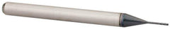Accupro - 0.02" Diam, 0.06" LOC, 4 Flute Solid Carbide Ball End Mill - AlTiN Finish, Single End, 1-1/2" OAL, 1/8" Shank Diam, Spiral Flute - Eagle Tool & Supply
