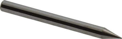 Accupro - 0.015" Diam, 0.045" LOC, 4 Flute Solid Carbide Ball End Mill - Uncoated, Single End, 1-1/2" OAL, 1/8" Shank Diam, Spiral Flute - Eagle Tool & Supply