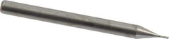 Accupro - 0.02", 4 Flute, Single End, Solid Carbide, 0.005" Corner Radius End Mill - 1-1/2" OAL, 30° Helix, Right Hand Flute, 0.06" LOC, Right Hand Cut - Eagle Tool & Supply