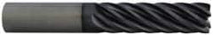 Accupro - 1", 7 Flute, Single End, Solid Carbide, 0.03" Corner Radius End Mill - 5" OAL, 37° Helix, Right Hand Flute, 2-5/8" LOC, Right Hand Cut - Eagle Tool & Supply
