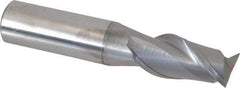 Accupro - 3/4", 1-1/2" LOC, 3/4" Shank Diam, 4" OAL, 2 Flute, Solid Carbide Square End Mill - Single End, nACRo Finish, Spiral Flute, 40° Helix, Centercutting, Right Hand Cut, Right Hand Flute - Eagle Tool & Supply