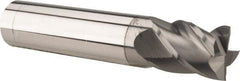 Accupro - 1", 2-1/4" LOC, 1" Shank Diam, 5" OAL, 4 Flute, Solid Carbide Square End Mill - Single End, nACRo Finish, Spiral Flute, 40° Helix, Centercutting, Right Hand Cut, Right Hand Flute - Eagle Tool & Supply