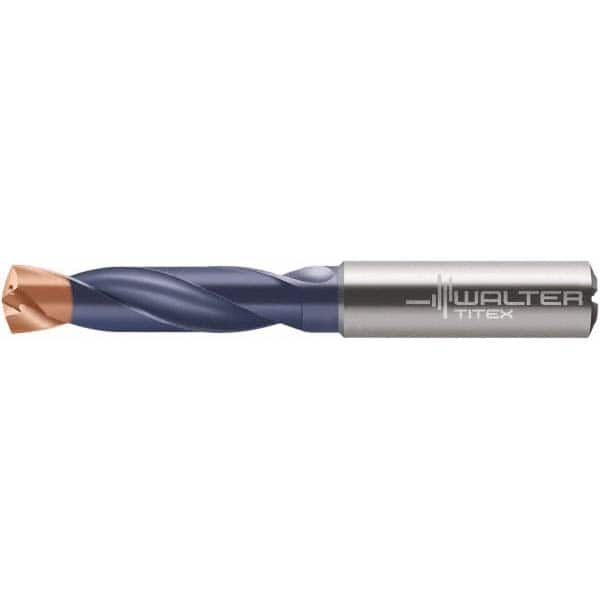 Walter-Titex - 11.1mm 140° Spiral Flute Solid Carbide Screw Machine Drill Bit - Eagle Tool & Supply