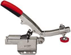 Bessey - 700 Lb Holding Capacity, Horizontal Handle, Manual Hold Down Toggle Clamp - U-Bar, Flanged Base, Steel - Eagle Tool & Supply