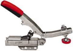 Bessey - 700 Lb Holding Capacity, Horizontal Handle, Manual Hold Down Toggle Clamp - U-Bar, Flanged Base, Steel - Eagle Tool & Supply