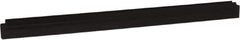 Vikan - 24" Rubber Blade Squeegee Refill - Double Edge, Black, Plastic Holder - Eagle Tool & Supply