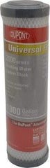 Dupont - 2" OD, 5µ, Universal Drinking Water Carbon Block Cartridge Filter - 10" Long, Reduces Tastes, Odors & Chlorine - Eagle Tool & Supply