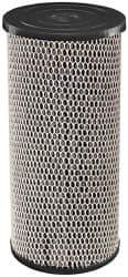 Dupont - 4" OD, 5µ, Spun-Wound Polypropylene & Universal Heavy Duty Carbon Wrap 2 Phase Cartridge Filter - 10" Long, Reduces Sediments, Tastes, Odors & Chlorine - Eagle Tool & Supply