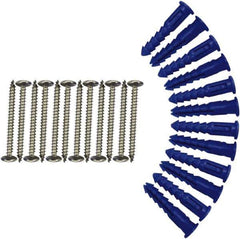 Triton - 12" Long Silver Pegboard Mounting Hardware - For Use with Mounting Steel Pegboard System LB1-B,T,W, LB2-B,T,W & LB18-B,T,W - Eagle Tool & Supply