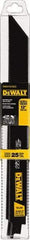 DeWALT - Bi-Metal Reciprocating Saw Blade - Straight Profile, 14 to 18 TPI, Toothed Edge - Eagle Tool & Supply