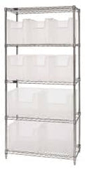 Quantum Storage - 10 Bin Giant Stack Container with Wire Shelving - Eagle Tool & Supply