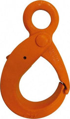 CM - Chain Grade 100, 4,300 Lbs. Load Limit Eye Latchlok Hook - 1.64 Inch Hook Throat, 5.37 Inch Reach, 1.09 Inch Eye Inside Diameter, 9/32 Inch Chain Diameter, 6-1/4 Inch Overall Length, 0.44 Inch Eye Thickness - Eagle Tool & Supply