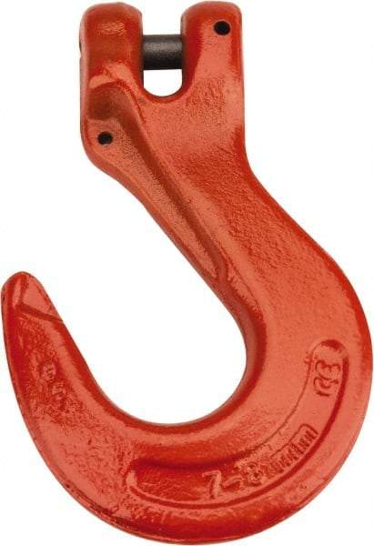 CM - 9/32 Inch Chain Diameter, Grade 100 Clevis Hook - 4,300 Lbs. Load Capacity, 0.38 Inch Inside Diameter, 0.36 Inch Pin Diameter, 0.83 Inch Hook Throat, 5.23 Inch Overall Length, 3.53 Inch Hook Width - Eagle Tool & Supply