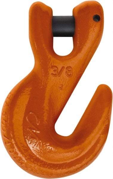 CM - 1/2 Inch Chain Diameter, Grade 100 Clevis Hook - 15,000 Lbs. Load Capacity, 0.65 Inch Inside Diameter, 0.63 Inch Pin Diameter, 0.65 Inch Hook Throat, 5.27 Inch Overall Length, 3.32 Inch Hook Width - Eagle Tool & Supply