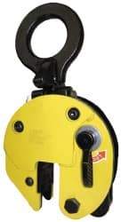 CM - 6,600 Lbs. Load Capacity Plate Clamp - 1-1/4 Inch Max Grip, 1-1/4 Inch Bale Opening, 3.78 Inch Throat Depth, 5.2 Inch Thick and 3.15 Inch Eye Length x 3.15 Inch Eye Width - Eagle Tool & Supply