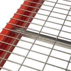 Nashville Wire - 46" Wide, 2" High, Open Shelving Standard Channel - Steel, Galvanized Finish, 36" Deep, Use with Pallet Racks - Eagle Tool & Supply