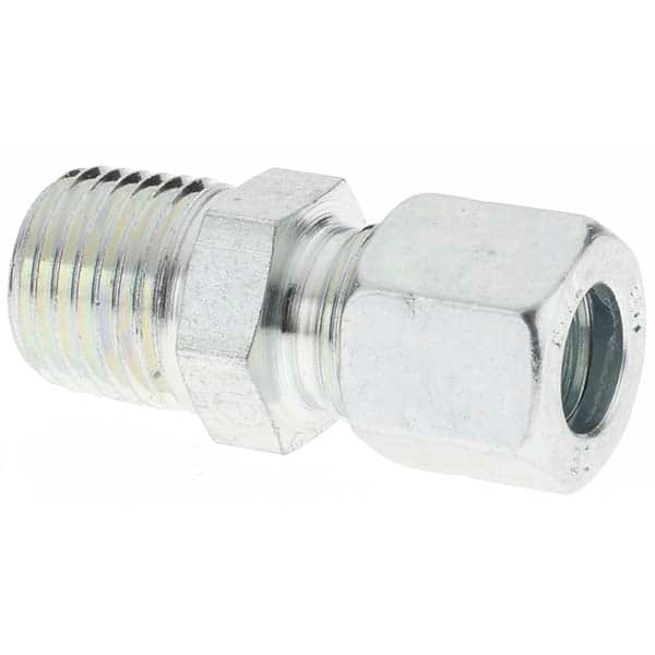 Parker - Metal Flareless Bite Type Tube Fittings Outside Diameter (mm): 8 Fitting Type: Male Connector - Eagle Tool & Supply