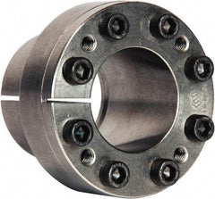 Climax Metal Products - M6 Thread, 1-1/2" Bore Diam, 1.969" OD, Shaft Locking Device - 8 Screws, 10,024 Lb Axial Load, 2.835" OAW, 1.26" Thrust Ring Width, 626 Ft/Lb Max Torque - Eagle Tool & Supply