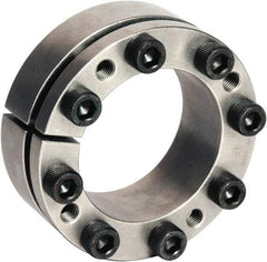 Climax Metal Products - M4 Thread, 16mm Bore Diam, 32mm OD, Shaft Locking Device - 4 Screws, 2,191 Lb Axial Load, 1.26" OAW, 0.551" Thrust Ring Width, 57 Ft/Lb Max Torque - Eagle Tool & Supply