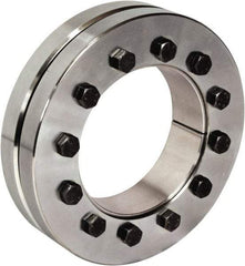 Climax Metal Products - M10 Thread, 125mm Bore Diam, 215mm OD, Shaft Locking Device - 12 Screws, 493,107 Lb Axial Load, 215mm OAW, 1.654" Thrust Ring Width, 19,262 Ft/Lb Max Torque - Eagle Tool & Supply