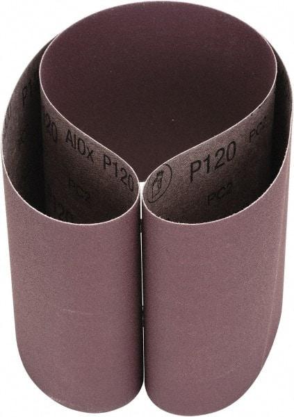 3M - 6" Wide x 48" OAL, 120 Grit, Aluminum Oxide Abrasive Belt - Aluminum Oxide, Coated, Cloth Backing, Series 341D - Eagle Tool & Supply