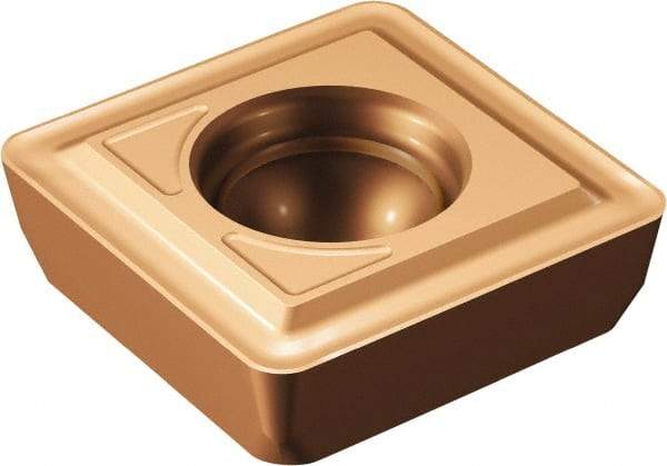 Sandvik Coromant - 88007P MS Grade 2044 Carbide Indexable Drill Insert - TiAlN/AlCr2O3 Finish, Square, 1/2" Inscribed Circle - Eagle Tool & Supply