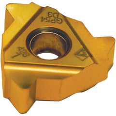 Tool-Flo - LDS54 Internal/External 4 API Rotary Shoulder Connections Laydown Threading Insert - Grade AC22F, AlTiN Coated Carbide - Eagle Tool & Supply