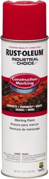Rust-Oleum - 15 fl oz Red Marking Paint - Water-Based Formula - Eagle Tool & Supply